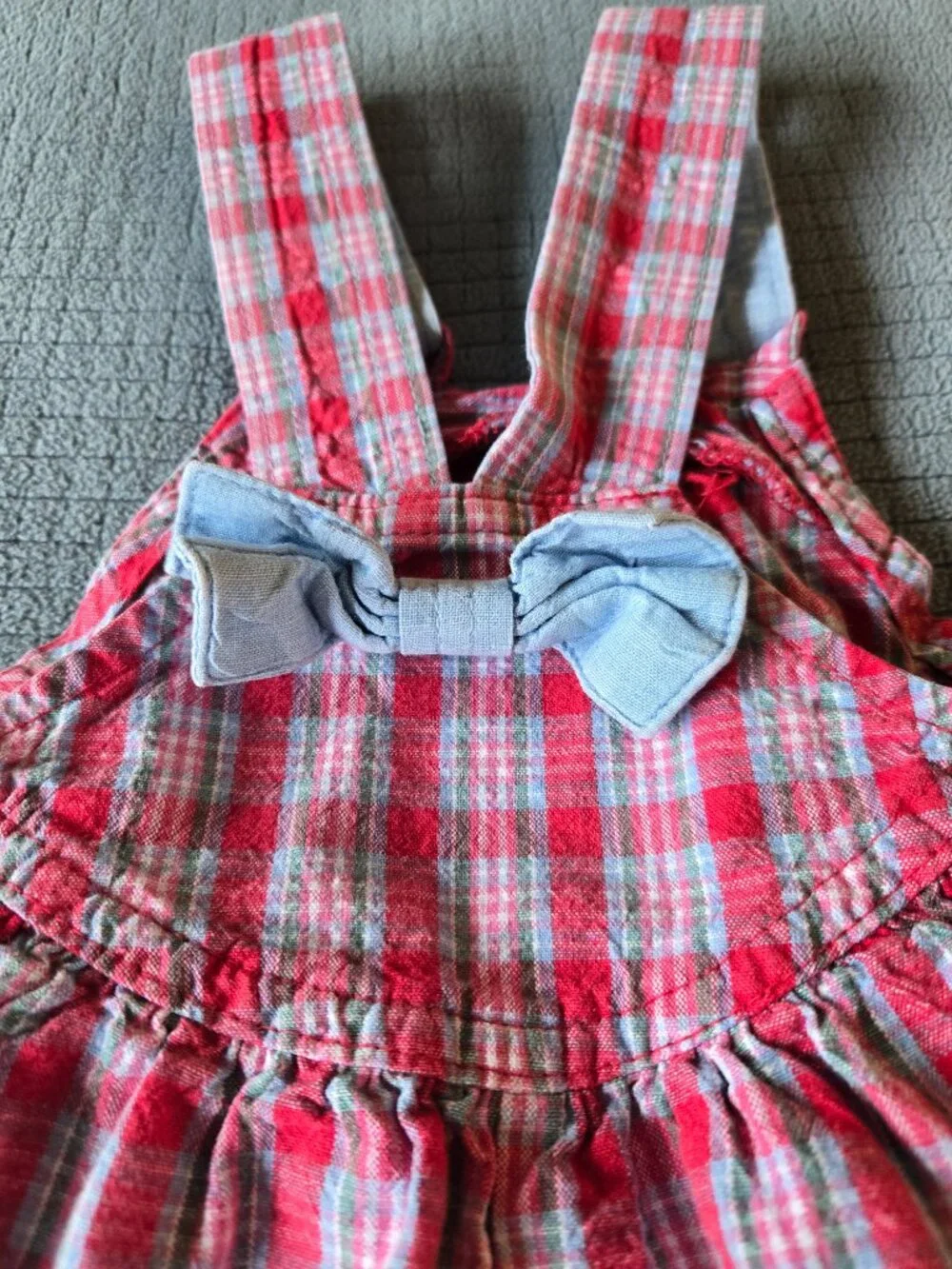 Vintage 90's Oshkosh Plaid Overalls size 3T
